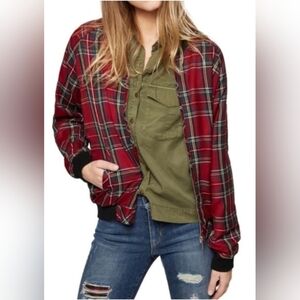 Sanctuary Plaid Bomber Jacket, VGUC, Size M